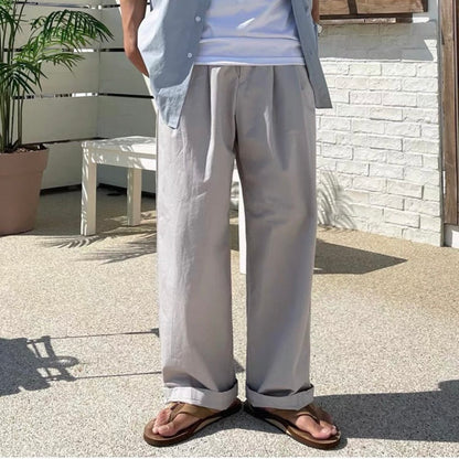 Korean Wide-Leg Sports Pants