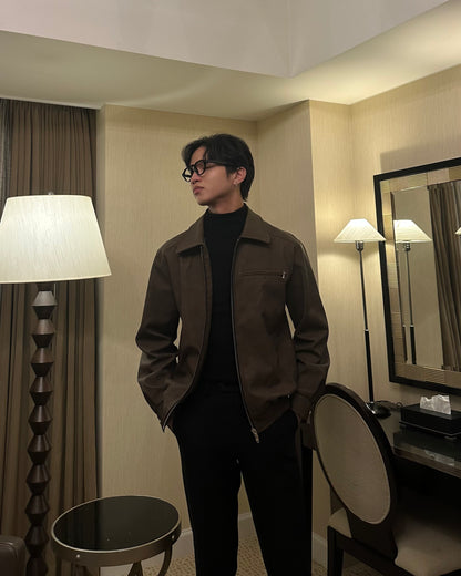 American Retro Short Leather Jacket