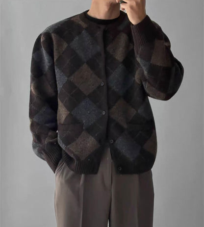 Nordic Mohair Knit Cardigan