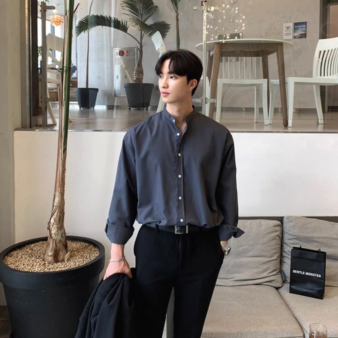 Breezy Casual Long-Sleeve Shirt