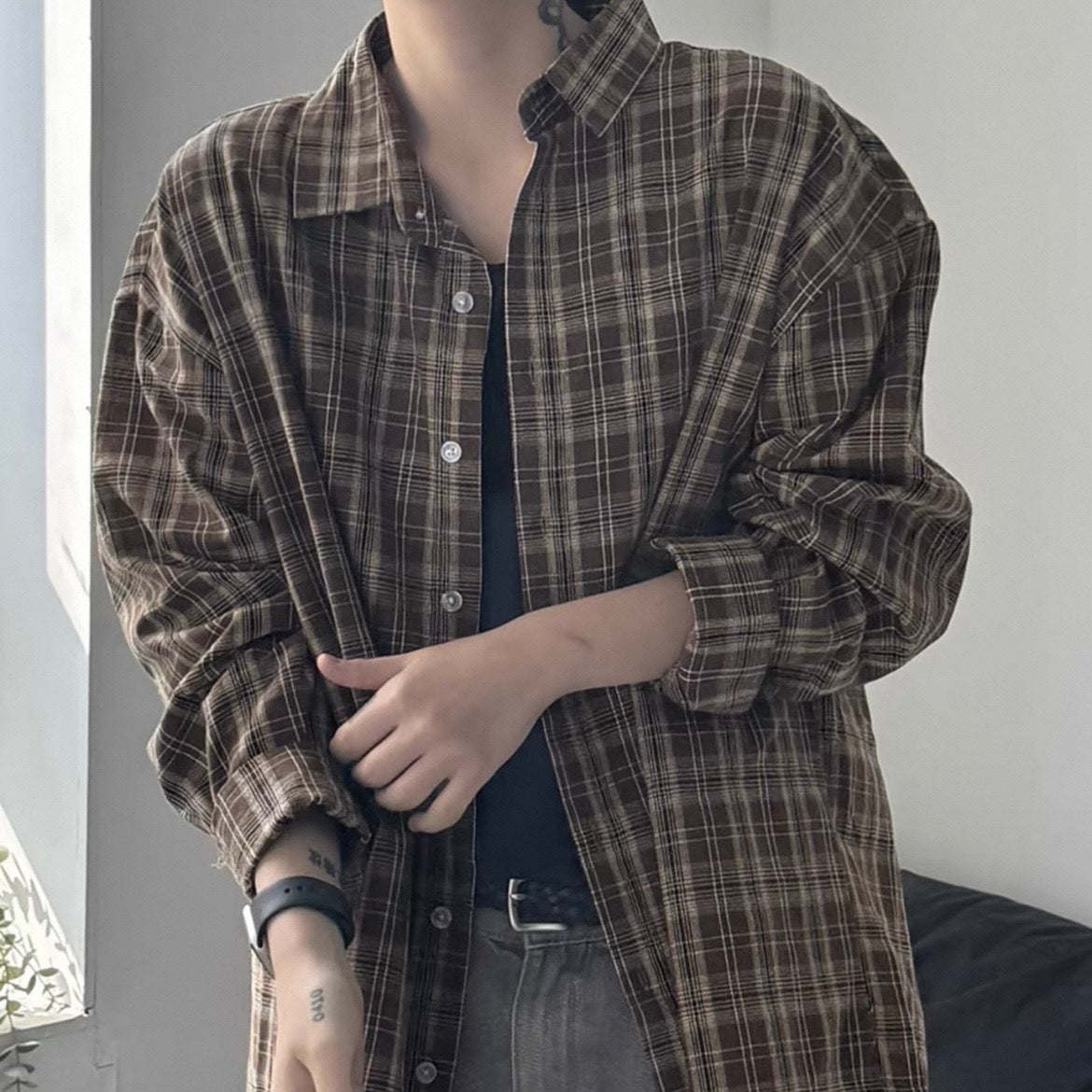 Retro Tie-Dye Long Sleeve Shirt