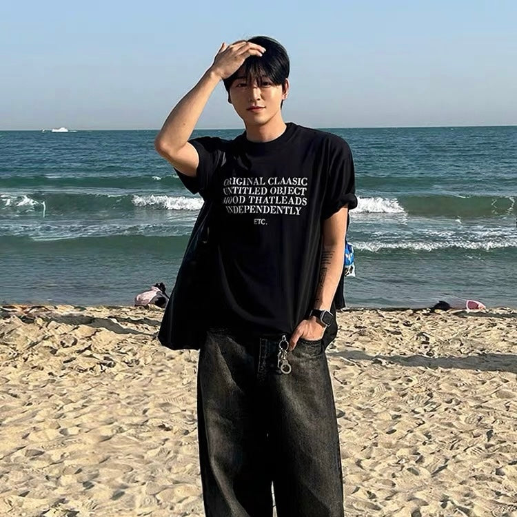 Gangster Style Printed T-Shirt