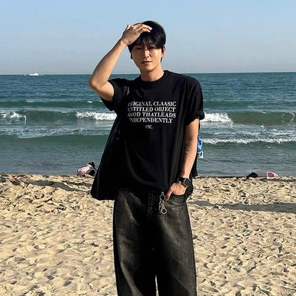 Gangster Style Printed T-Shirt