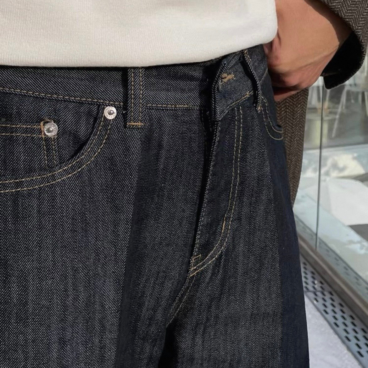 Retro Loose Straight Jeans