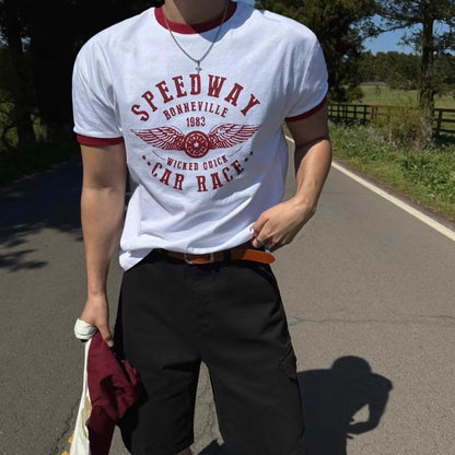 Retro Color Block T-Shirt