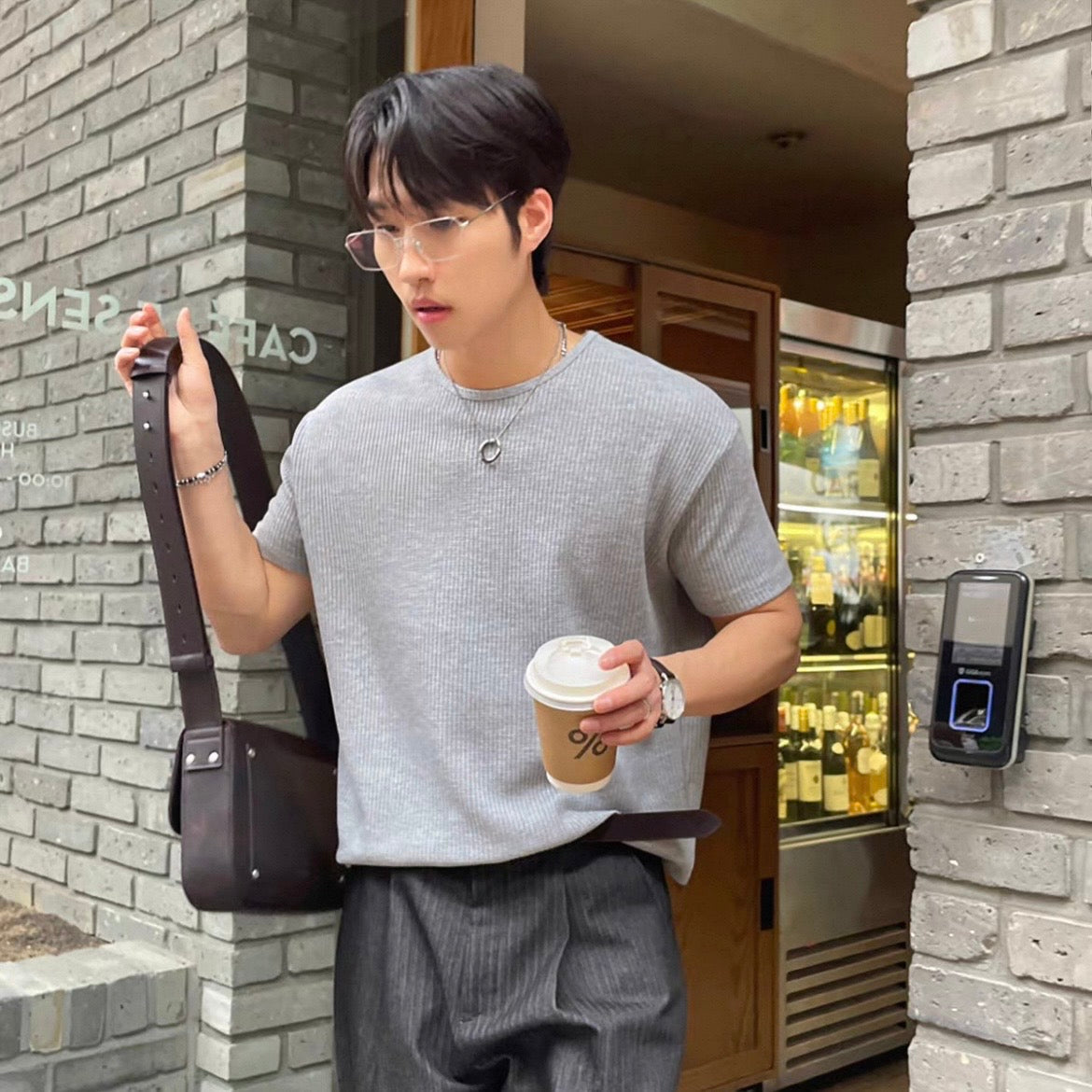 Minimalist Korean Waffle T-Shirt