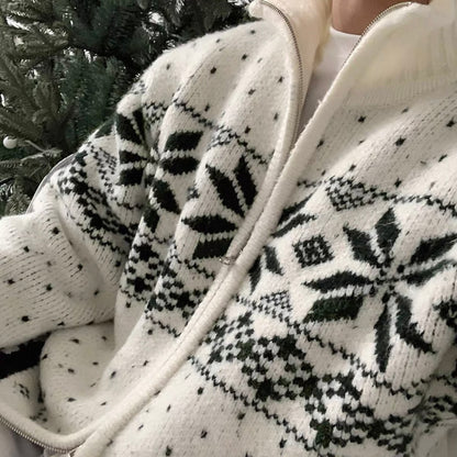 Chic Double-Zip Sweater
