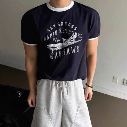 Retro Color Block T-Shirt