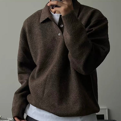 Soft Collar Knit Sweater