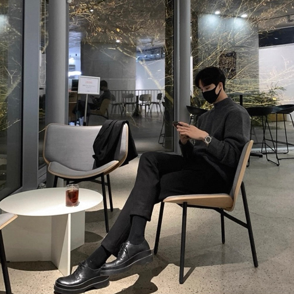 Men's Knit Turtleneck Sweater