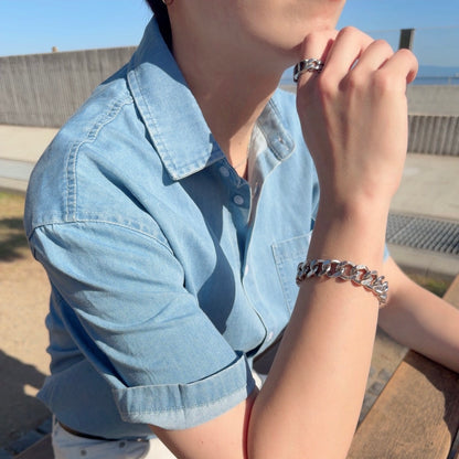 Retro Wash Denim Summer Shirt