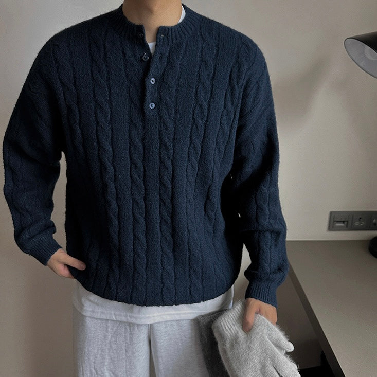 Korean Casual Pullover Knit Sweater