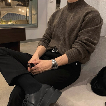 Men's Knit Turtleneck Sweater