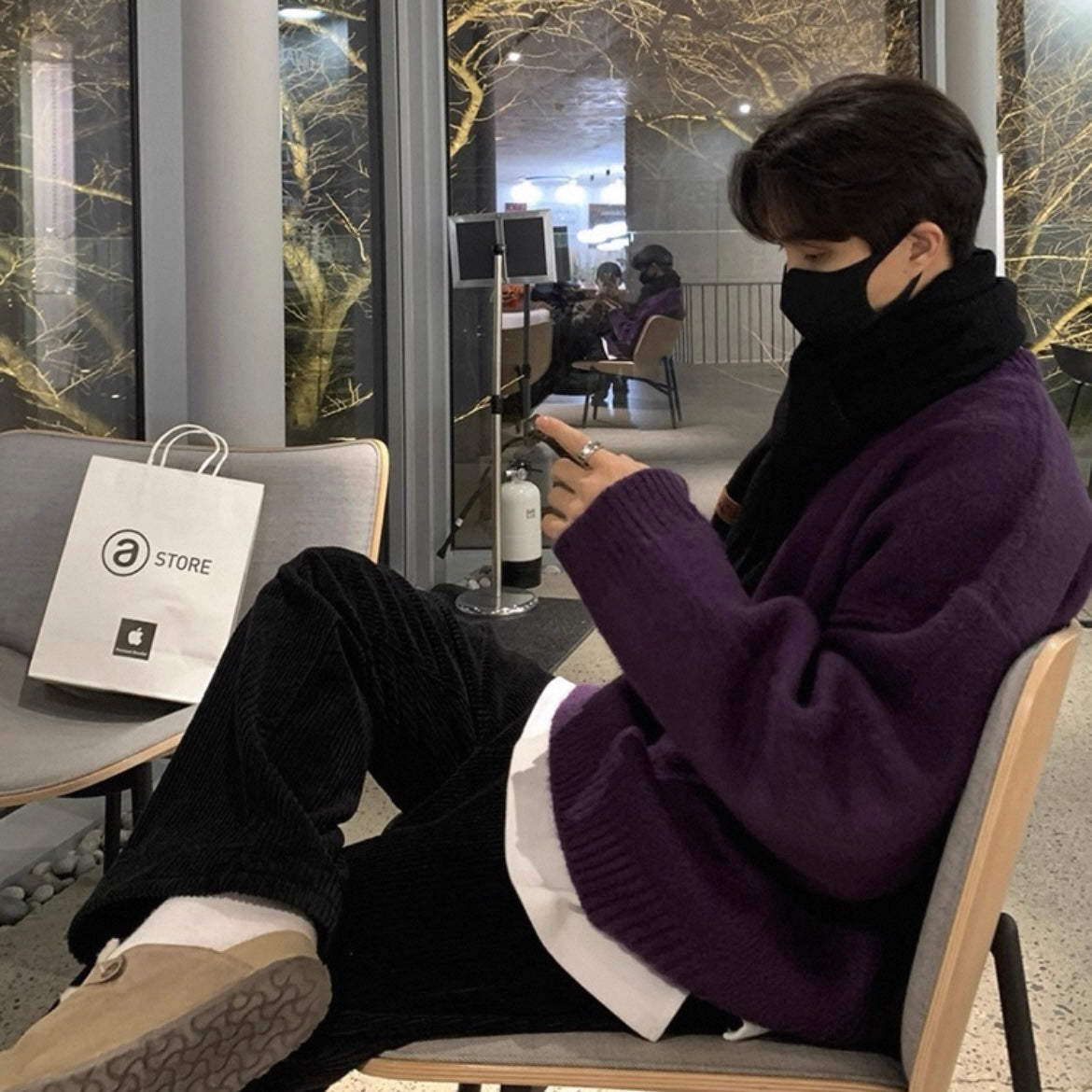 Korean Casual Mohair Sweater