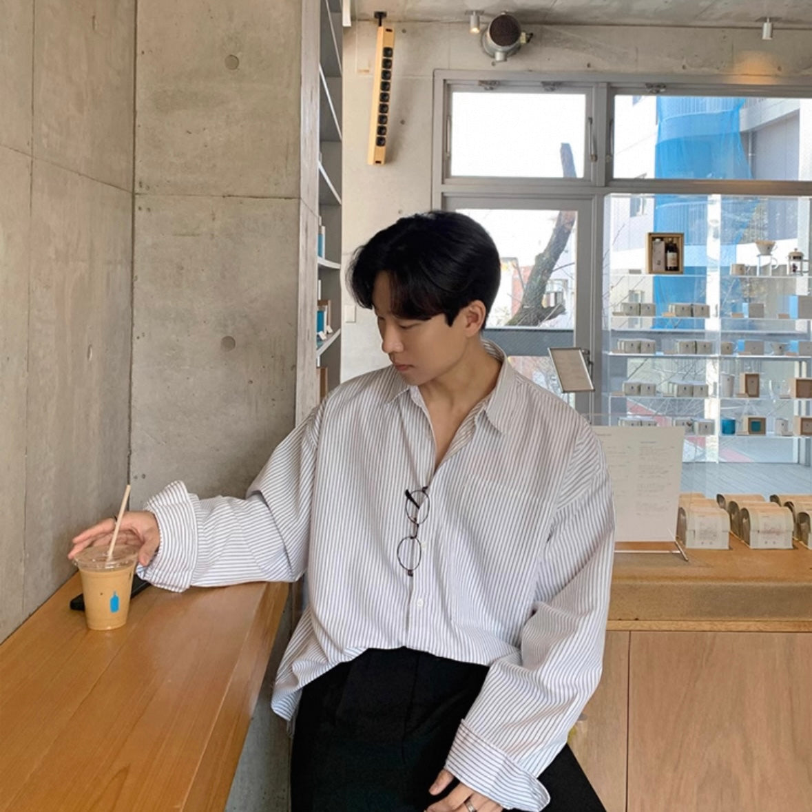 Korean Trend Striped Shirts