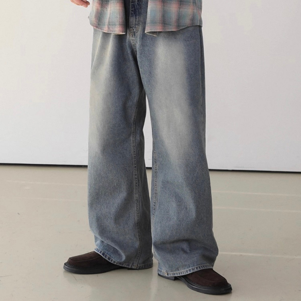Korean Style Wide-Leg Jeans