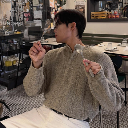 Loose Knit Henry Sweater