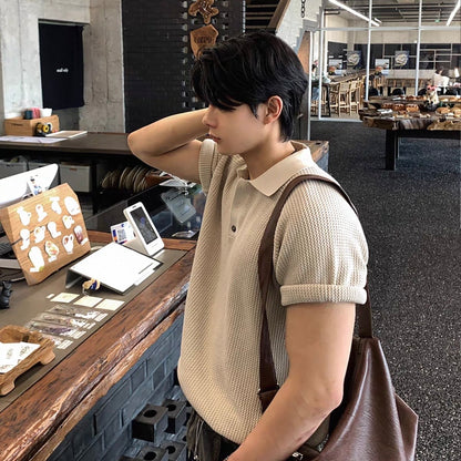 Summer Knit Polo Shirt