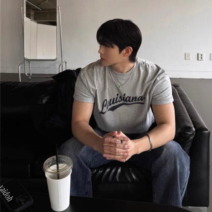 Vintage Print Slim-Fit T-Shirt