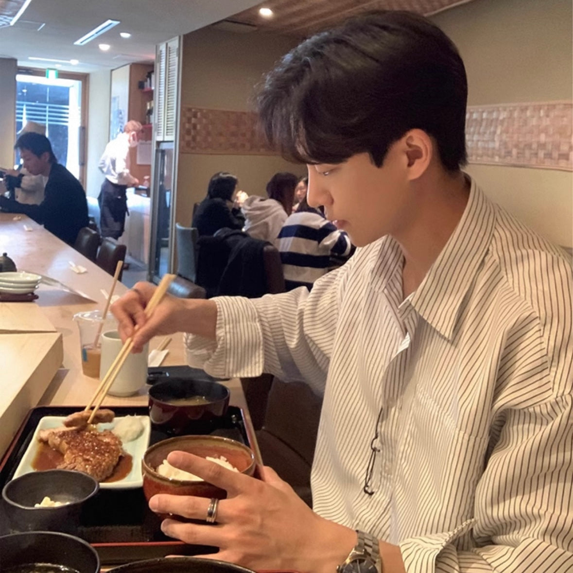 Korean Trend Striped Shirts