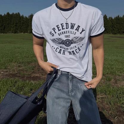 Retro Color Block T-Shirt