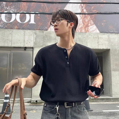 Loose Summer Collared T-shirt