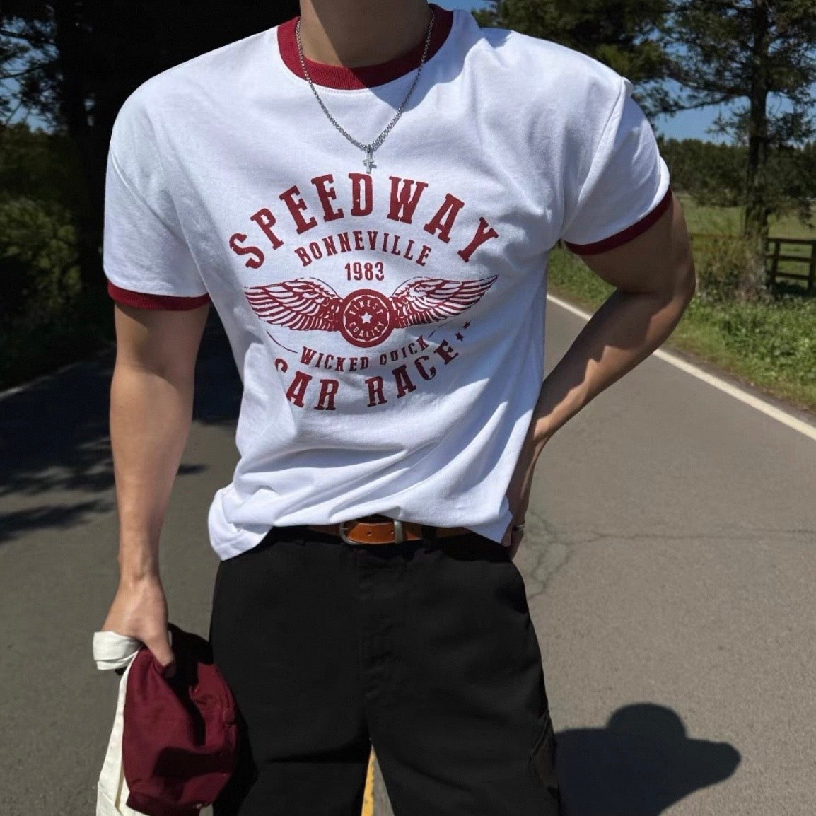 Retro Color Block T-Shirt