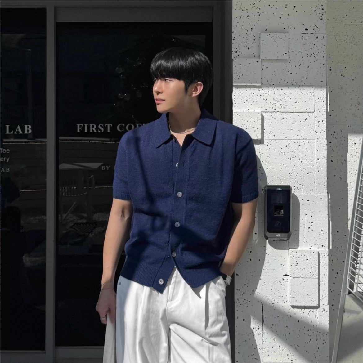 Slim Knit Cardigan T-Shirt