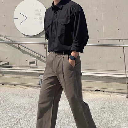 Korean-Style Casual Shirt