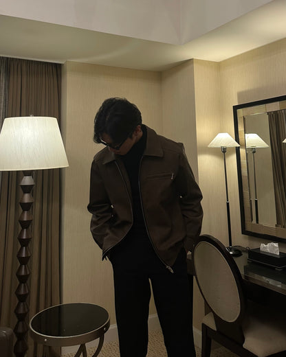 American Retro Short Leather Jacket