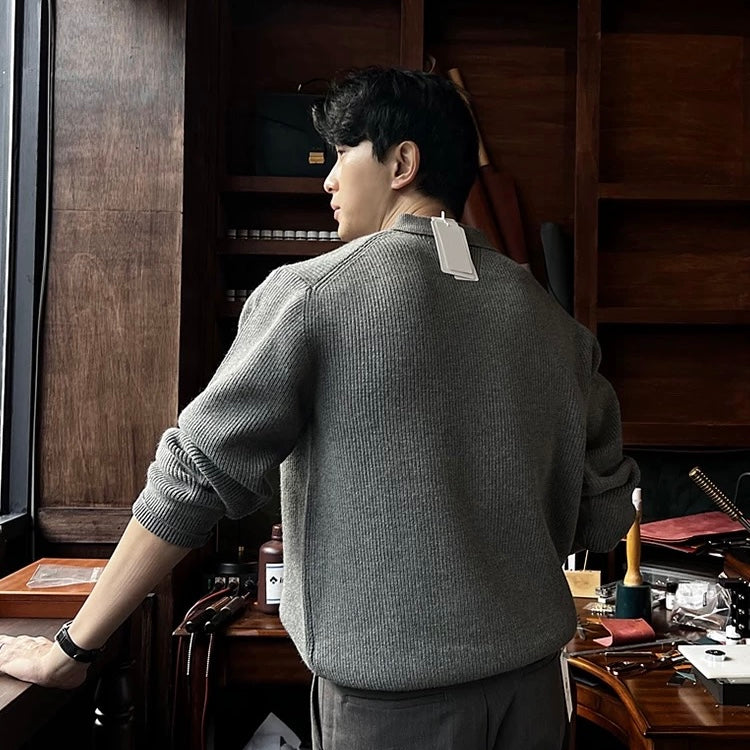 Lazy Half-Zip Knit Sweater