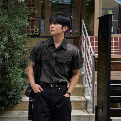 Korean Style Denim Shirt