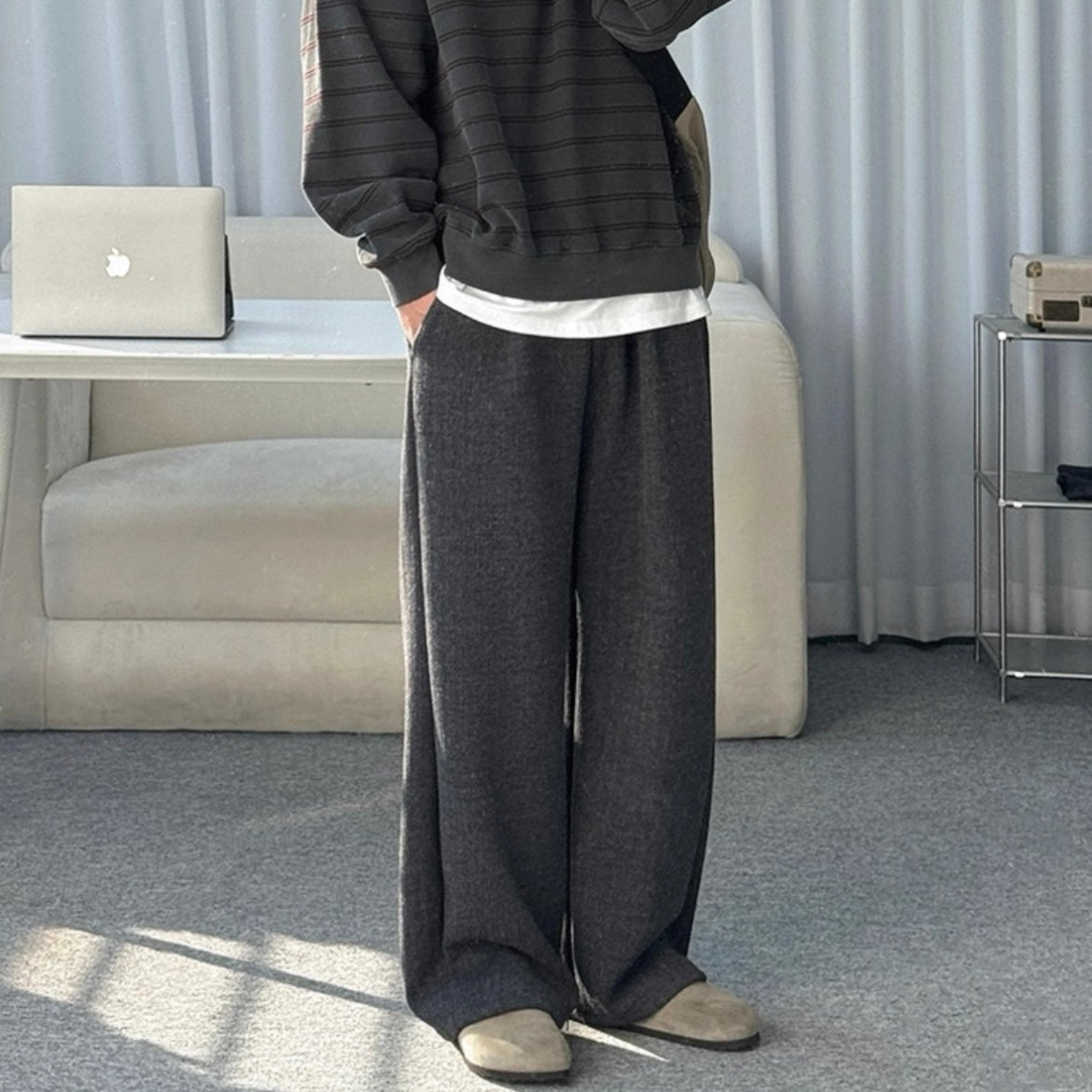 Winter Wide-Legged Casual Pants