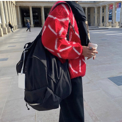 Plaid Knit Sweater for Couples