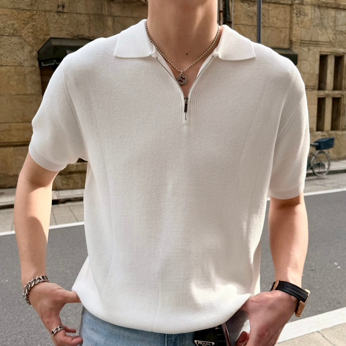 Breezy Knit Short-Sleeve Shirt