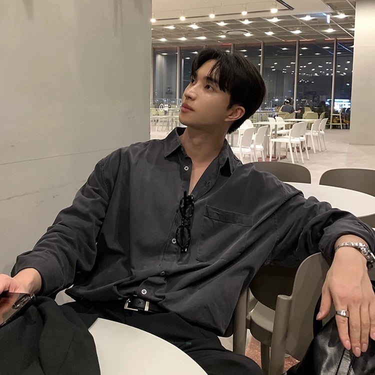 Casual Trendy Pointed Collar Shirt