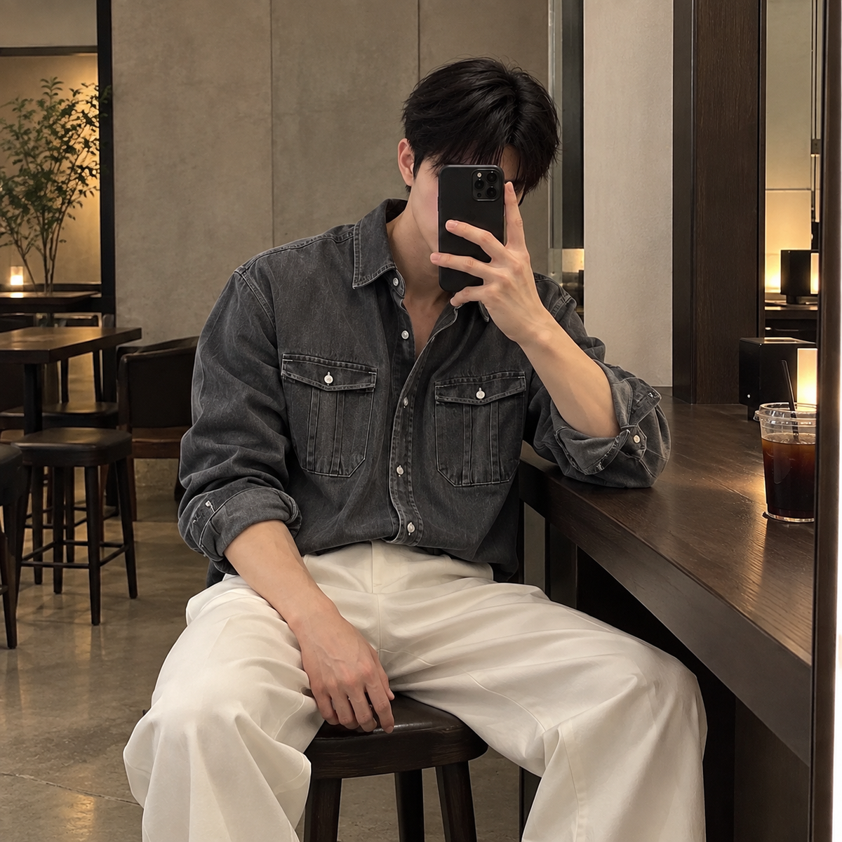 Fall Design Sense Lapel Shirt
