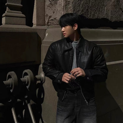 Vintage Leather Blouson Jacket
