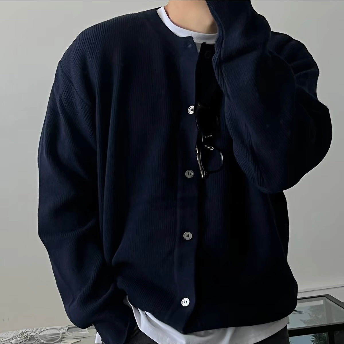 Ribbed Knit Cardigan
