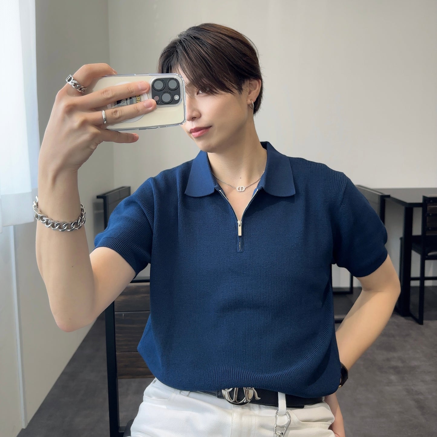 Breezy Knit Short-Sleeve Shirt