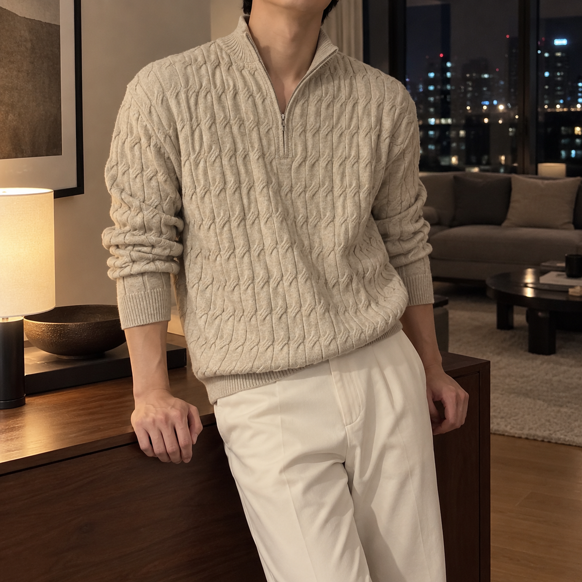 Twist Half Zip
