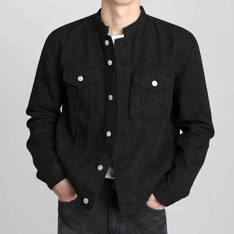 Handsome Collar Denim Jacket