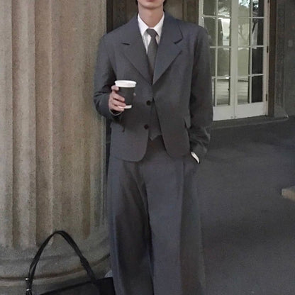 Casual Gray Suit Setup