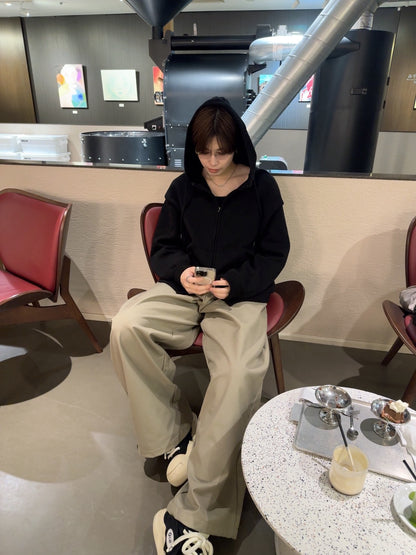 Vintage Pleated A-line Suit Pants