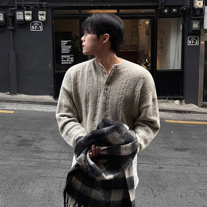 Loose Knit Henry Sweater