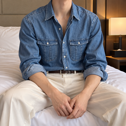 Fall Design Sense Lapel Shirt