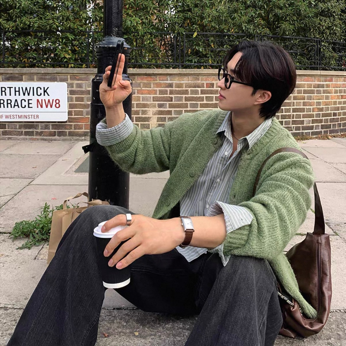 Korean Wool Knit Cardigan