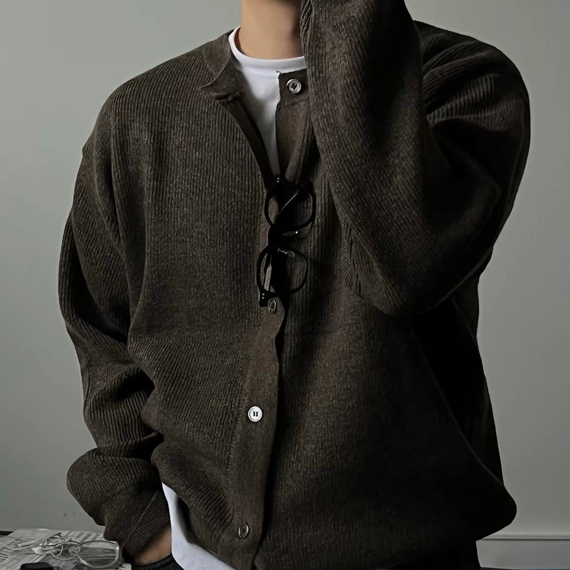 Ribbed Knit Cardigan