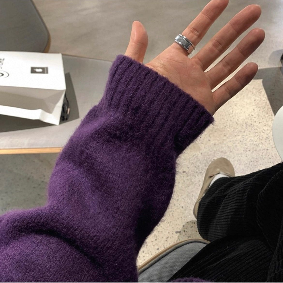 Korean Casual Mohair Sweater