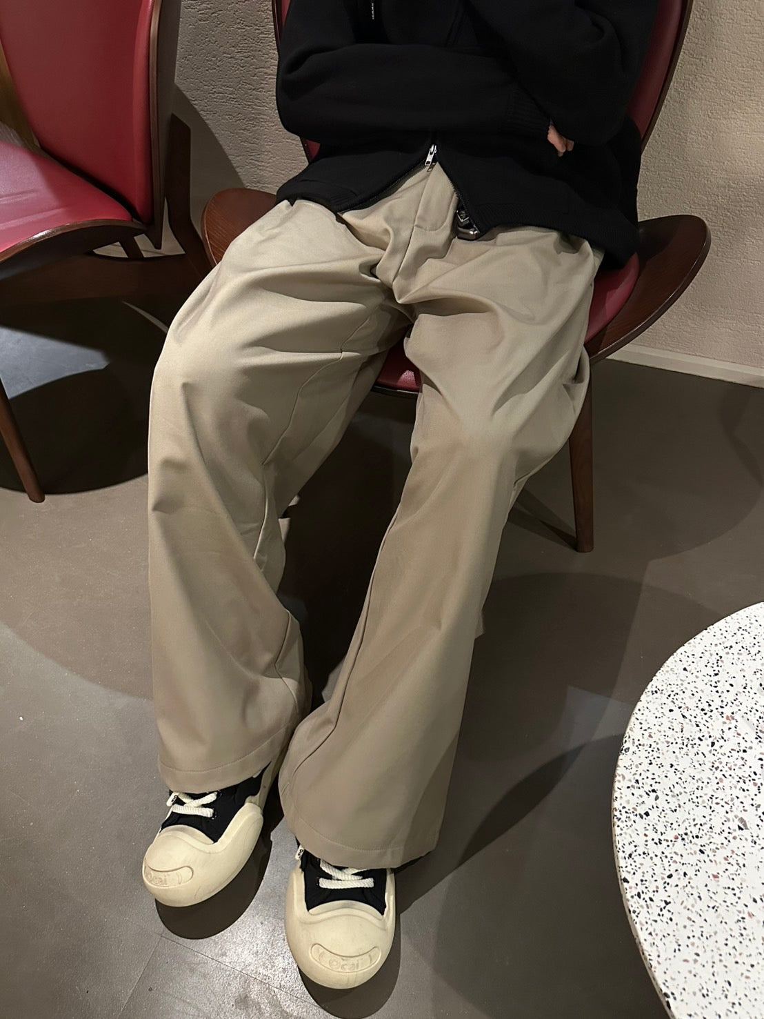 Vintage Pleated A-line Suit Pants